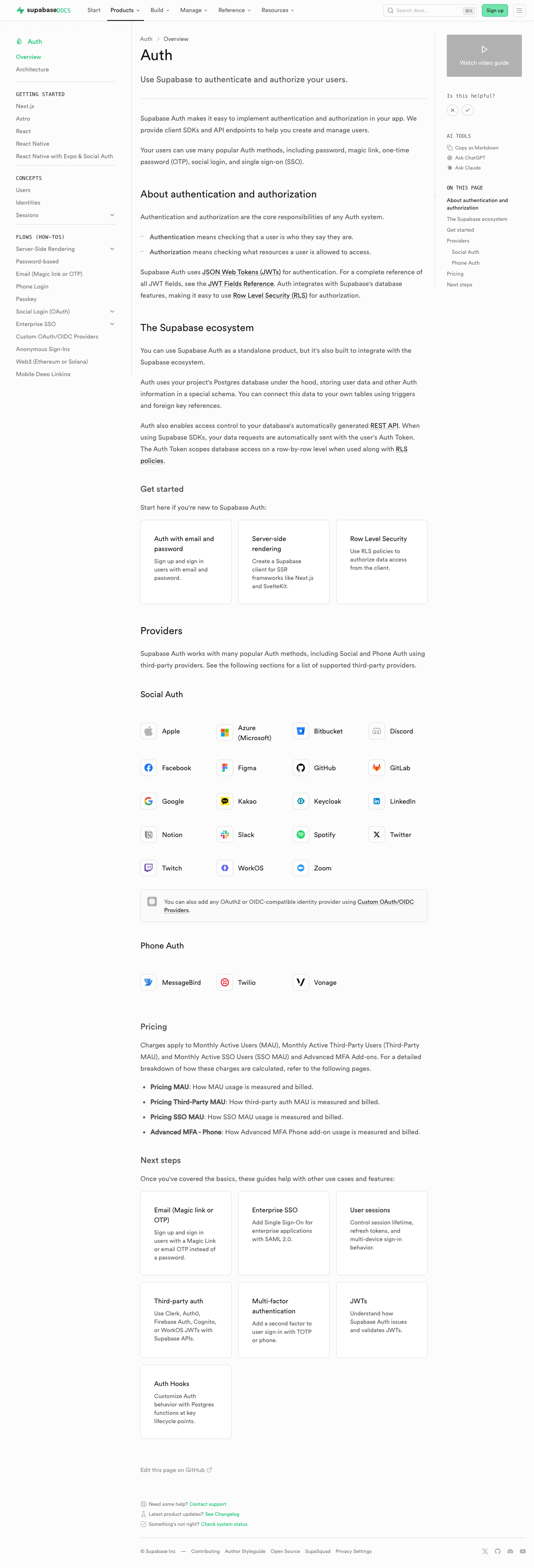 Auth after